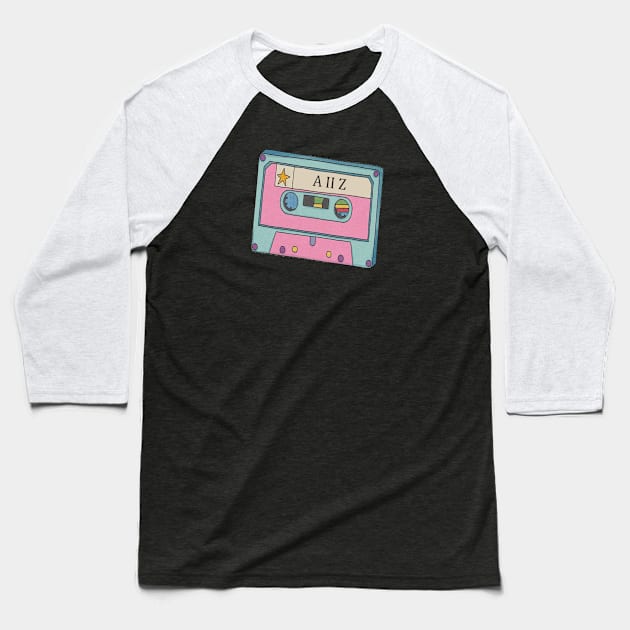 Vintage Cassettle Tape 220 Volt Baseball T-Shirt by Beban Idup